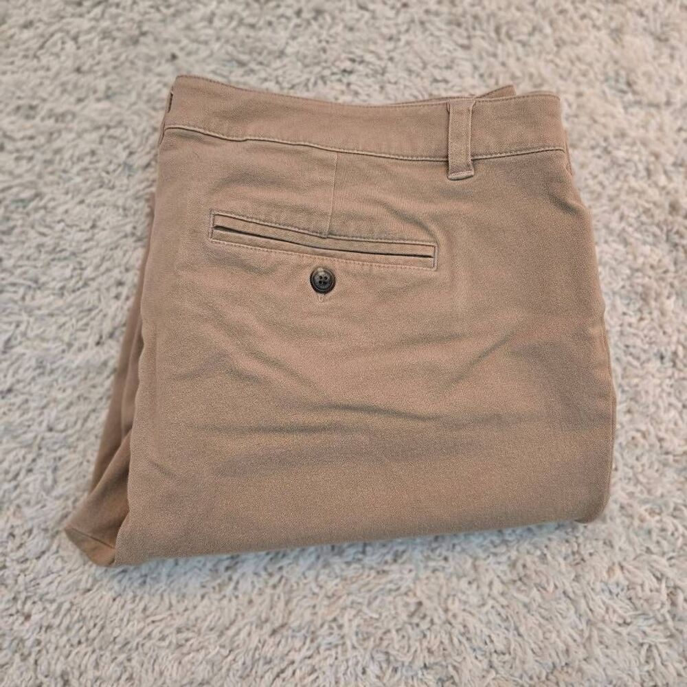 Lauren Ralph Lauren Adelle Tan Khaki Flat Front Chinos Pants 14 - Picture 2 of 8